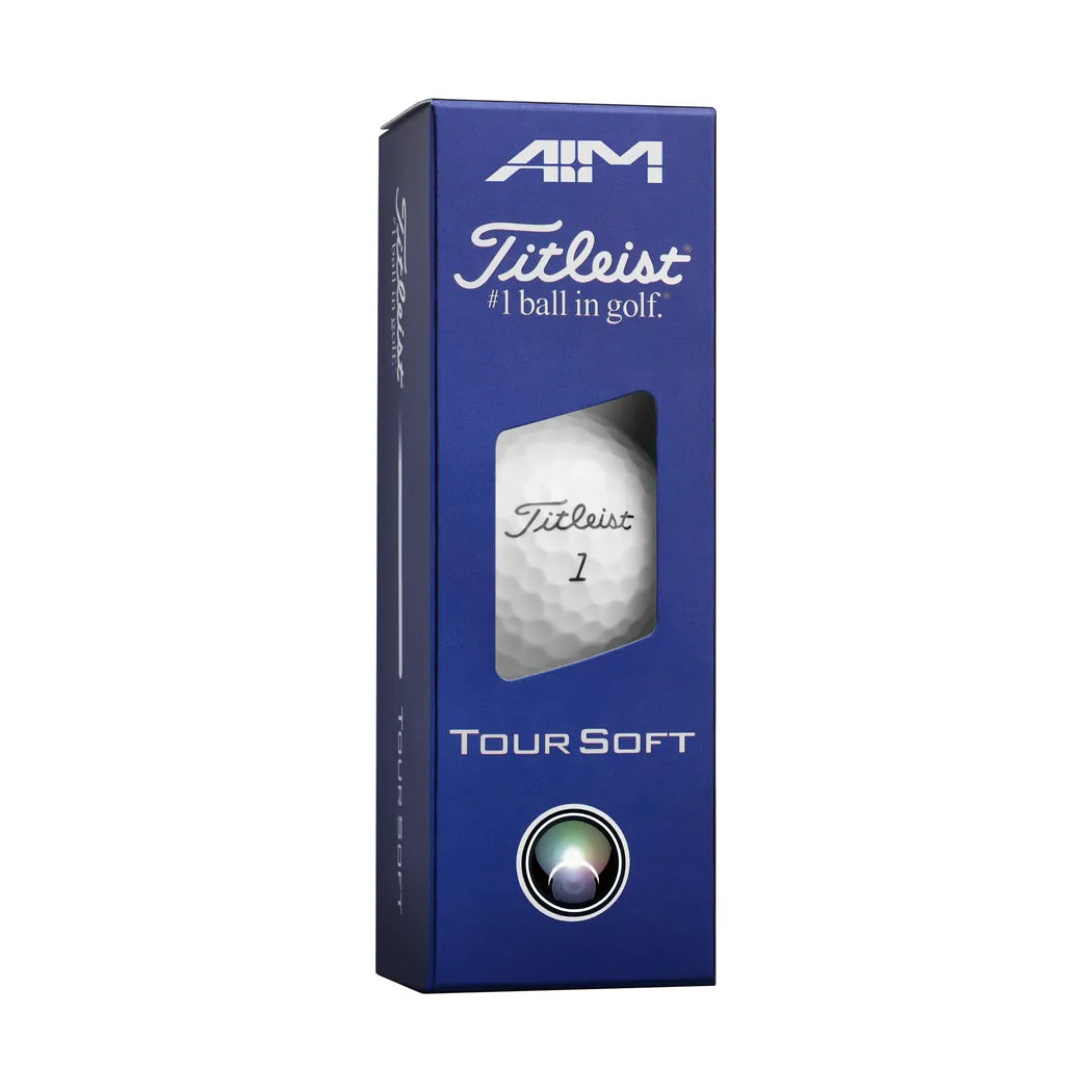 Titleist Tour Soft AIM Golfball Rød