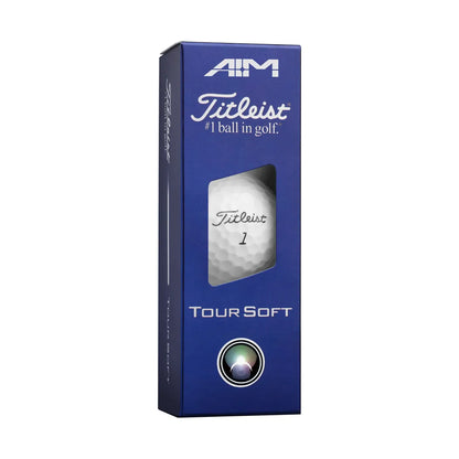 Titleist Tour Soft AIM Golfball Rød