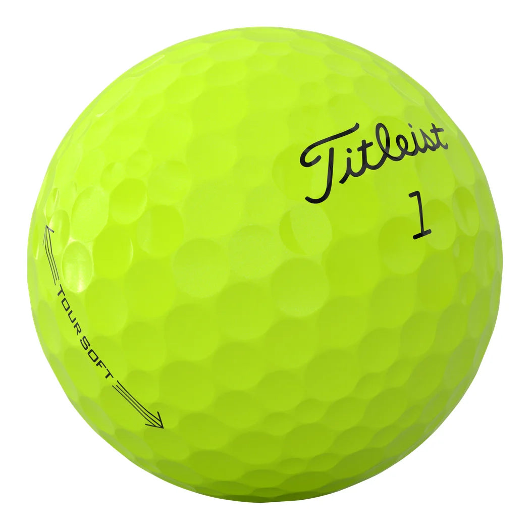 Titleist Tour Soft Golfball Gul