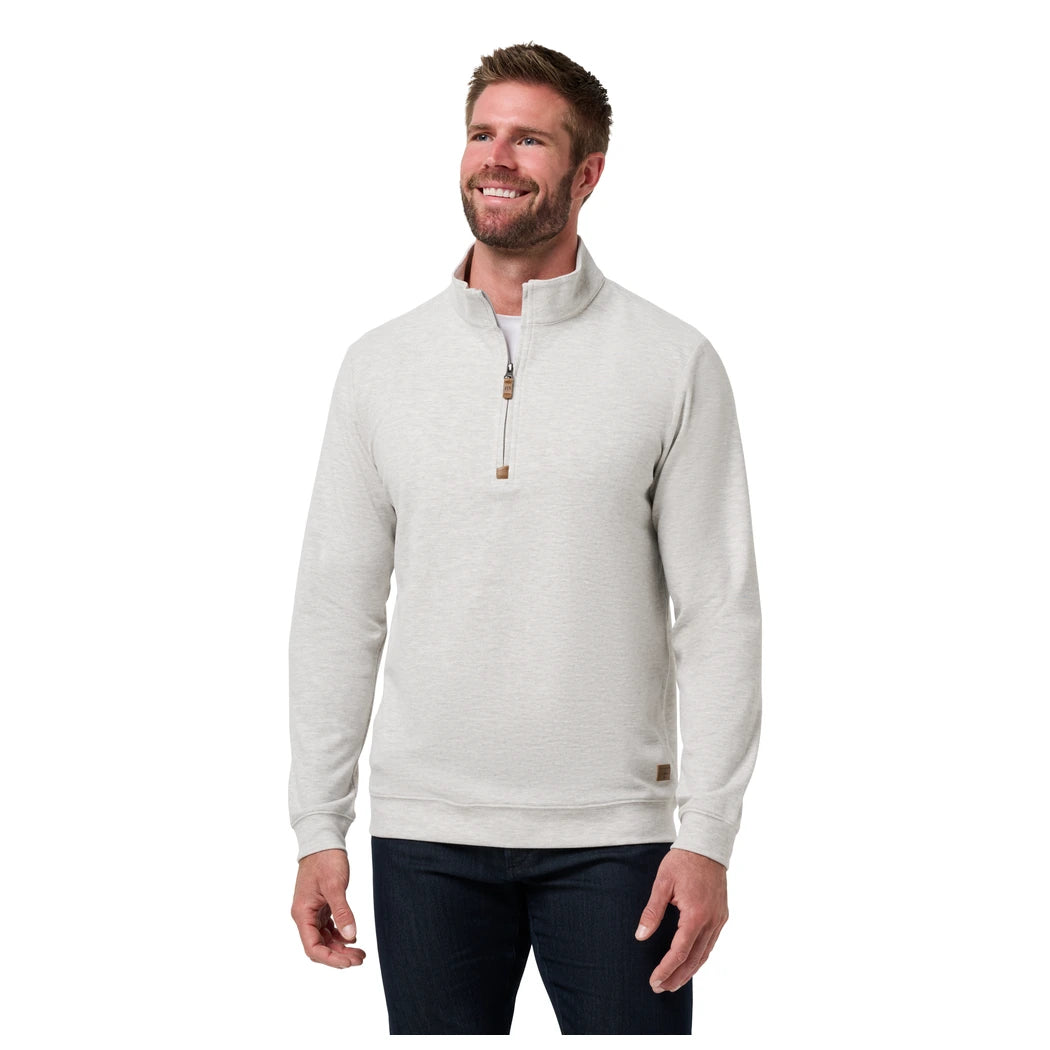 Travis Mathew Cloud 1/4 Zip Genser Herre Grå