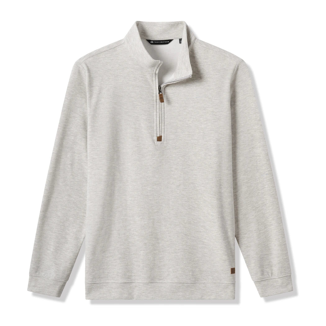 Travis Mathew Cloud 1/4 Zip Genser Herre Grå