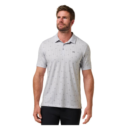 Travis Mathew Featherweight Deco Pique Herre Heather Lys Grå