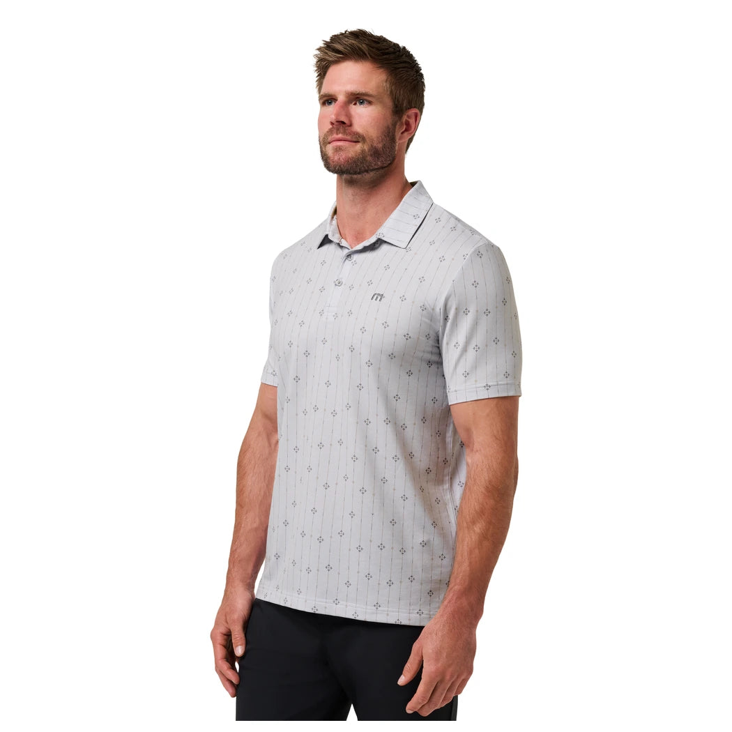 Travis Mathew Featherweight Deco Pique Herre Heather Lys Grå