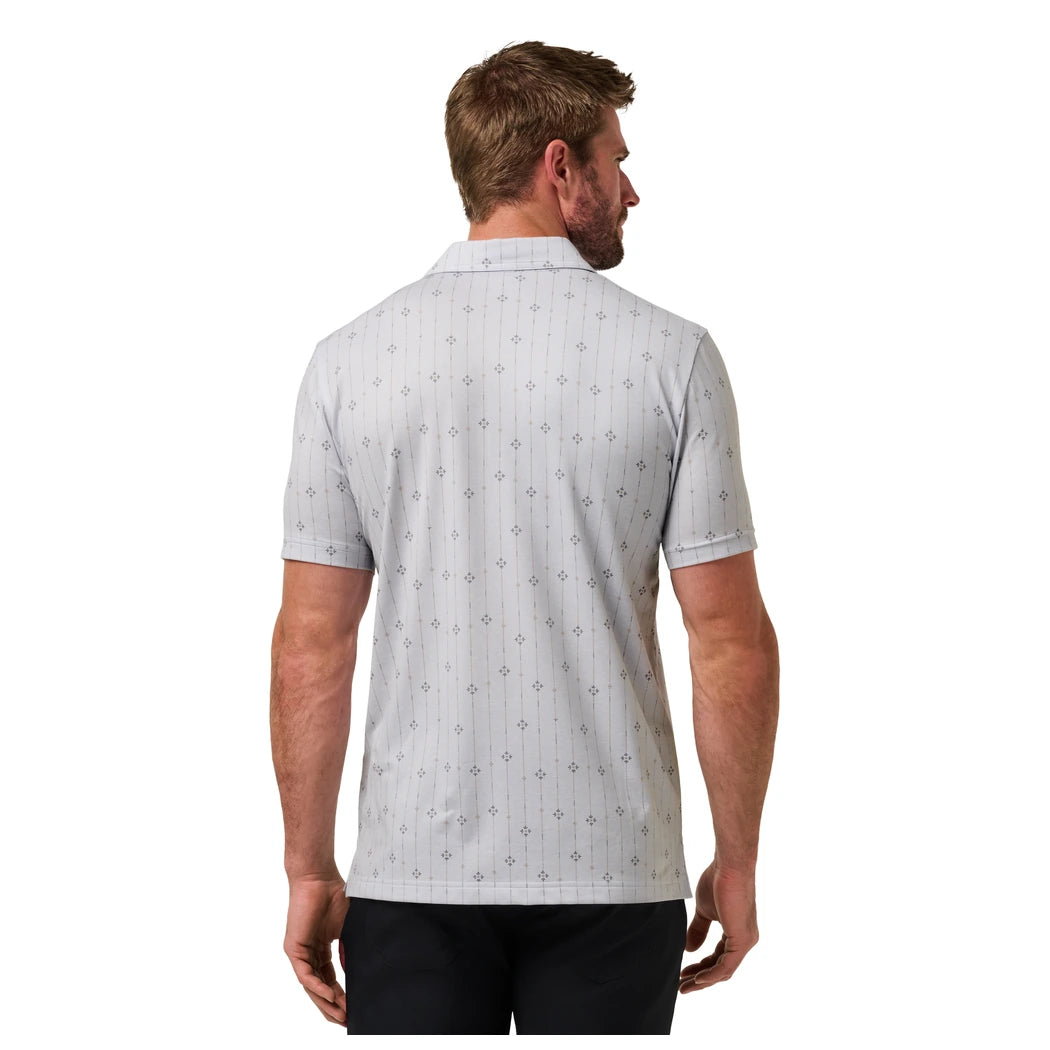 Travis Mathew Featherweight Deco Pique Herre Heather Lys Grå