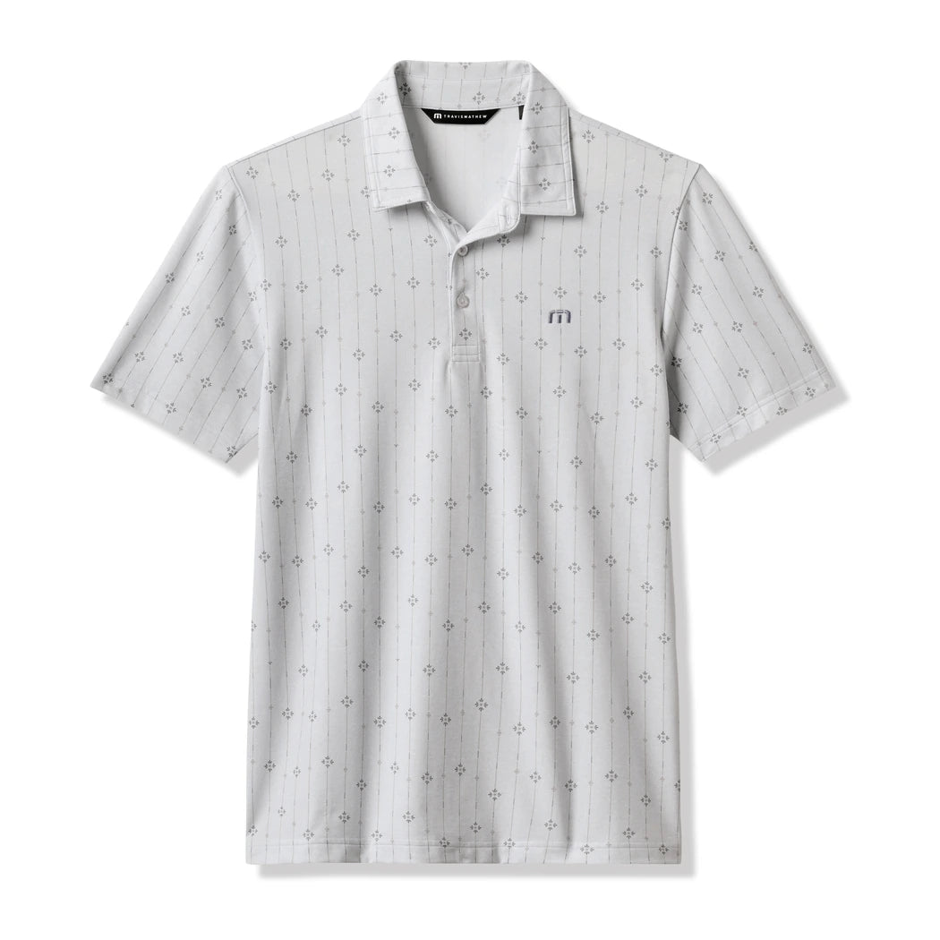 Travis Mathew Featherweight Deco Pique Herre Heather Lys Grå