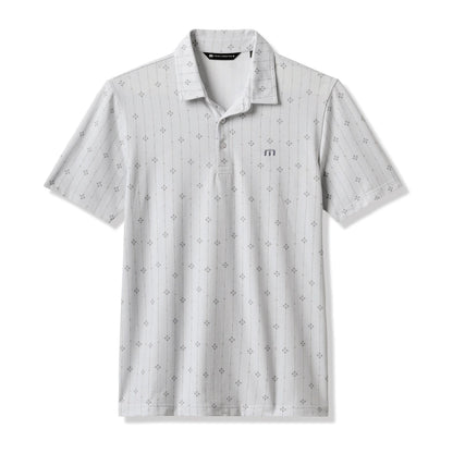 Travis Mathew Featherweight Deco Pique Herre Heather Lys Grå