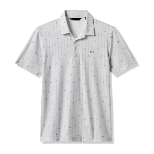 Travis Mathew Featherweight Deco Pique Herre Heather Lys Grå