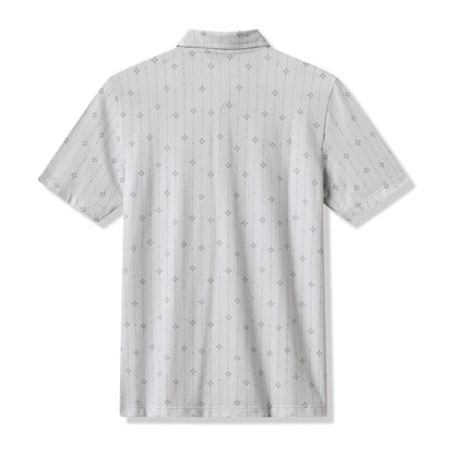 Travis Mathew Featherweight Deco Pique Herre Heather Lys Grå