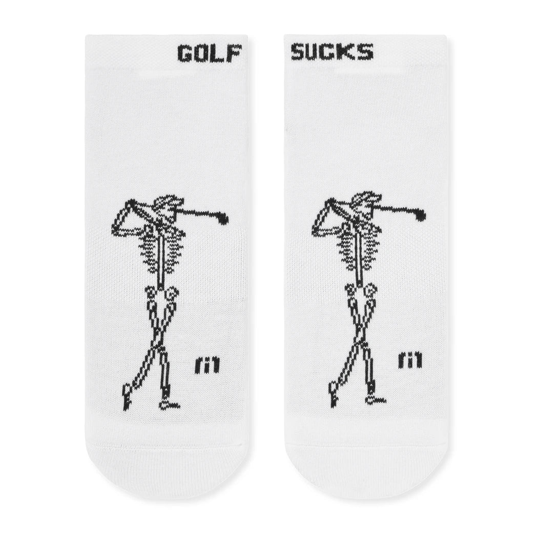 Travis Mathew Golf Sucks Ankelsokker Herre Hvit