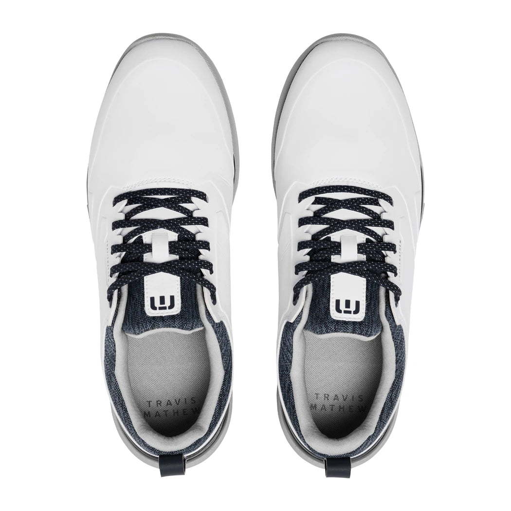 Travis Mathew The Daily Pro Hybrid Plus Golfko Herre White/total Eclipse
